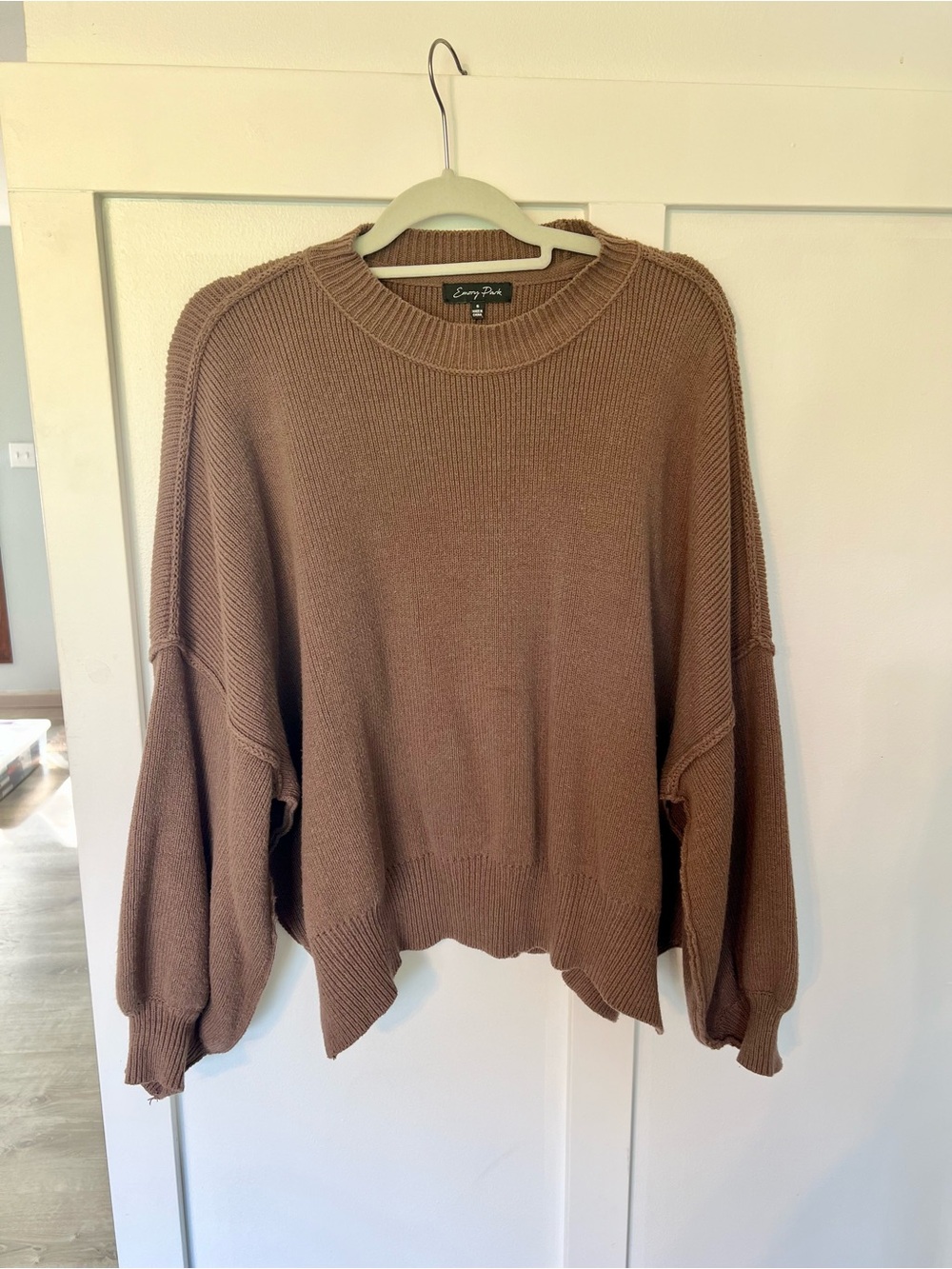 Grey Bandit (Emory Park) Ribbed Brown Knit Sweater